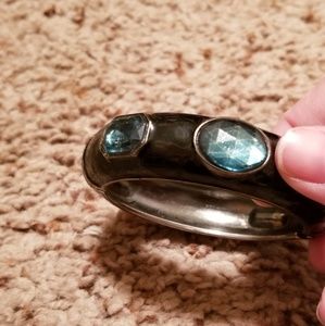 Black and green bangle